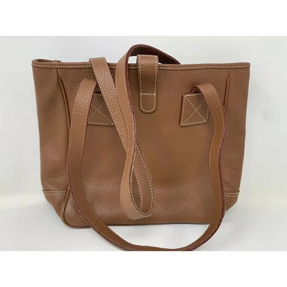 Dooney & Bourke Brown Pebble Leather Shoulder Bag